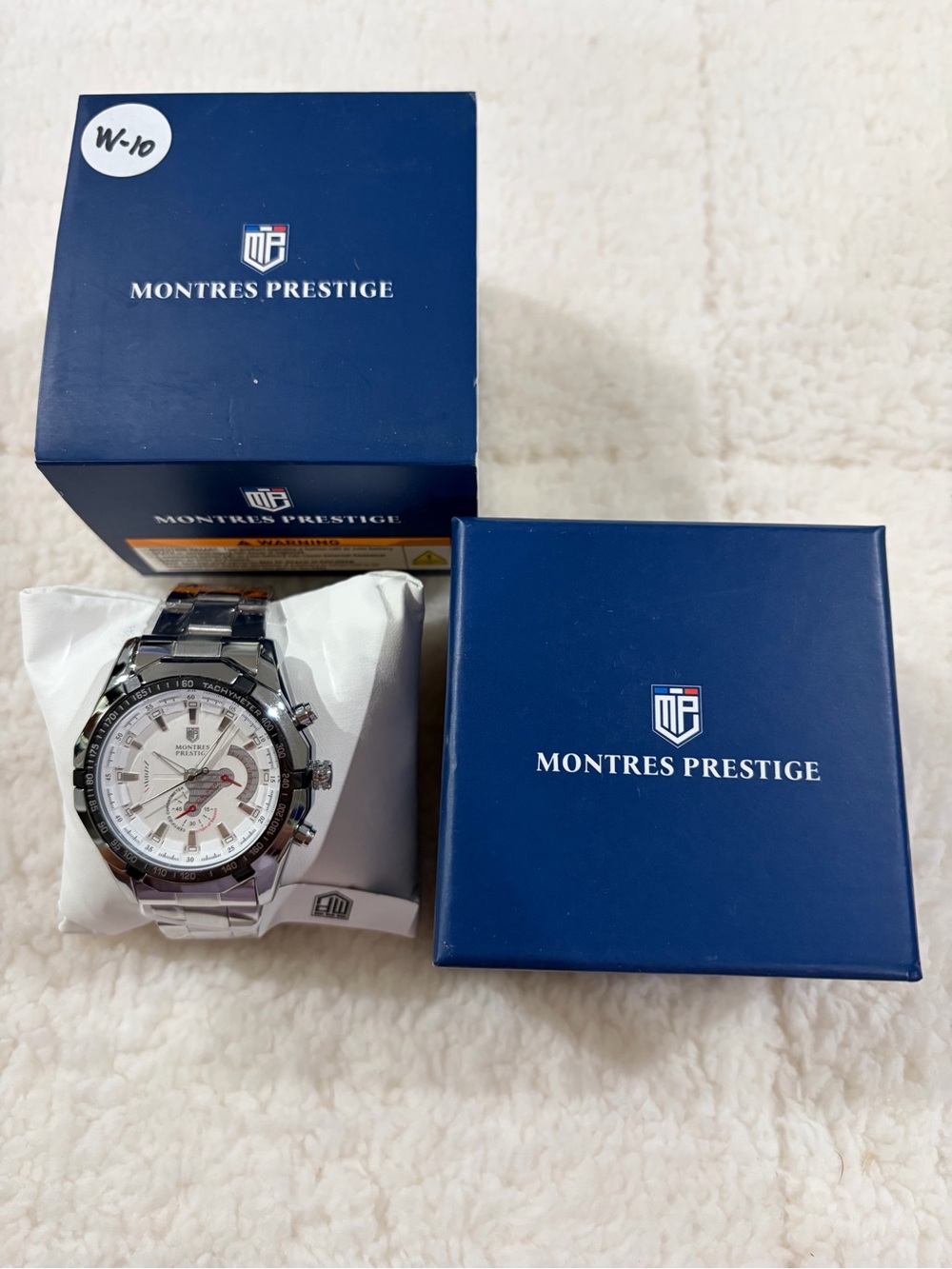 Invicta Silver Stainless Steel Watch with White Dial